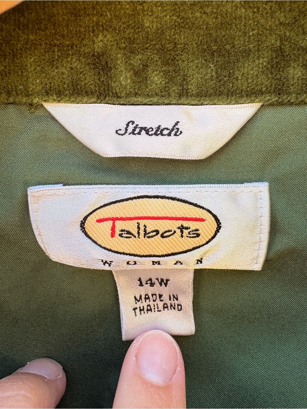 Talbots Green Corduroy Utility Jacket - Picture 2 of 5
